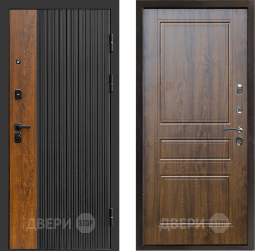 Входная металлическая Дверь Престиж Prestizh Классика Дуб в Рузе