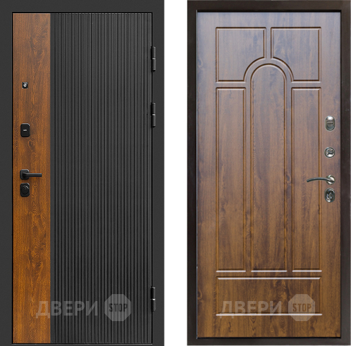 Входная металлическая Дверь Престиж Prestizh Арка Дуб в Рузе