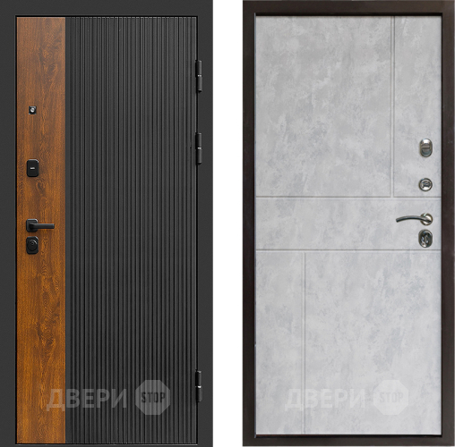 Входная металлическая Дверь Престиж Prestizh Горизонт Бетон светлый в Рузе