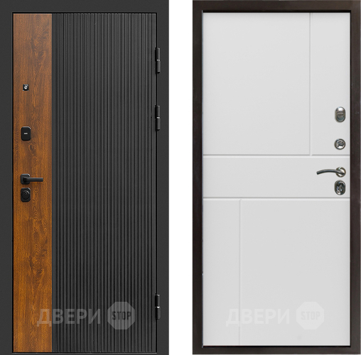 Входная металлическая Дверь Престиж Prestizh Горизонт Бетон белый в Рузе