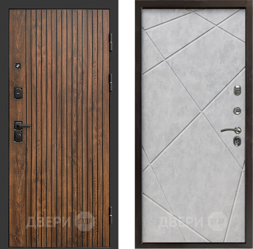 Входная металлическая Дверь Престиж Tvist Лучи Бетон светлый в Рузе