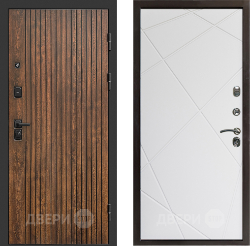 Входная металлическая Дверь Престиж Tvist Лучи Бетон белый в Рузе