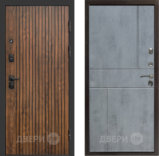 Входная металлическая Дверь Престиж Tvist Горизонт Бетон темный в Рузе