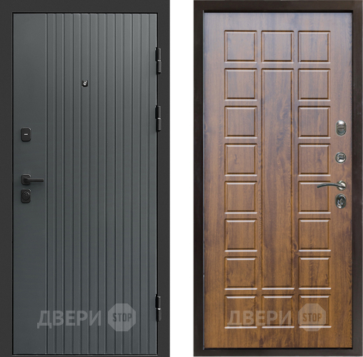 Входная металлическая Дверь Престиж Tvist Grey Престиж Дуб в Рузе