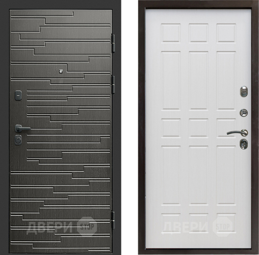 Входная металлическая Дверь Престиж Rivera Спарта Лиственница белая в Рузе