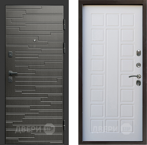 Входная металлическая Дверь Престиж Rivera Престиж Белое дерево в Рузе