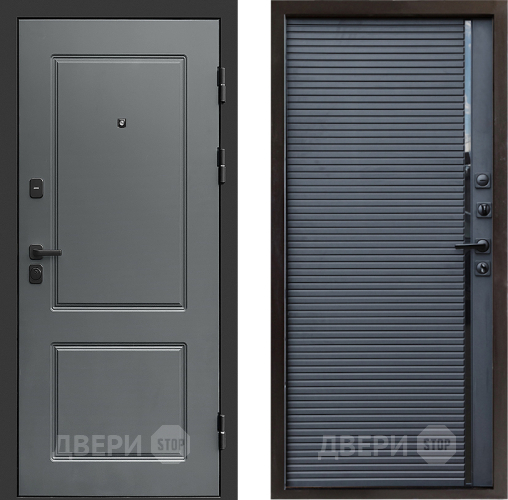 Входная металлическая Дверь Престиж Verona Porte Черный кварц в Рузе