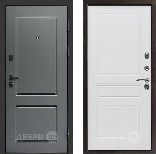 Входная металлическая Дверь Престиж Verona Классика Белое дерево в Рузе