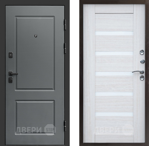 Входная металлическая Дверь Престиж Verona Царга Лиственница белая в Рузе