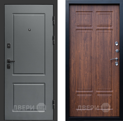 Входная металлическая Дверь Престиж Verona Премиум Орех темный в Рузе