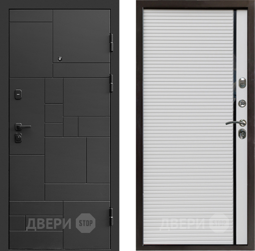 Входная металлическая Дверь Престиж Kvadro Porte Белый в Рузе