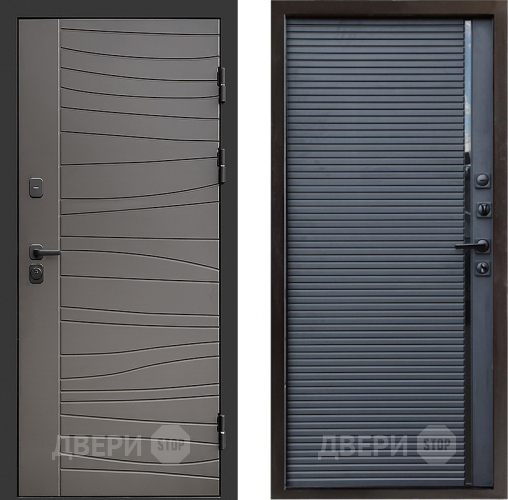 Входная металлическая Дверь Престиж Siciliya Porte Черный кварц в Рузе