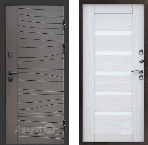 Входная металлическая Дверь Престиж Siciliya Царга Лиственница белая в Рузе