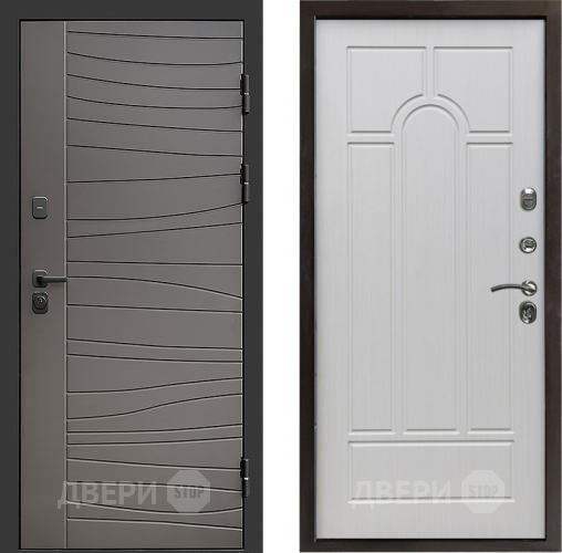 Входная металлическая Дверь Престиж Siciliya Арка Лиственница белая в Рузе