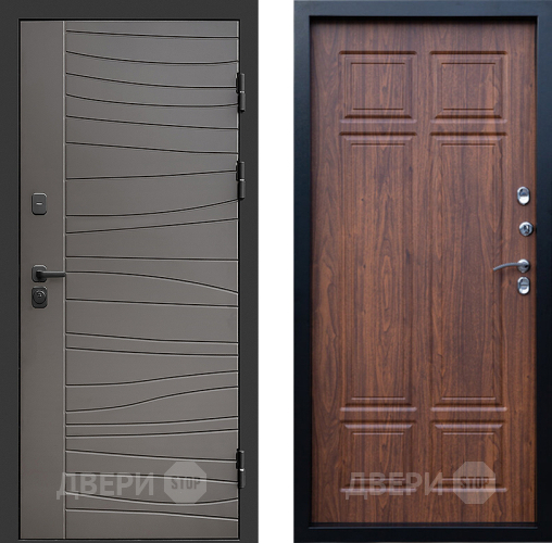 Входная металлическая Дверь Престиж Siciliya Премиум Орех темный в Рузе