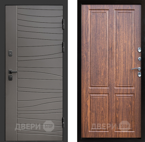 Входная металлическая Дверь Престиж Siciliya Премиум Орех светлый в Рузе