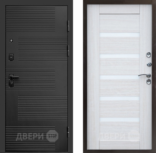 Входная металлическая Дверь Престиж Favorit Царга Лиственница белая в Рузе