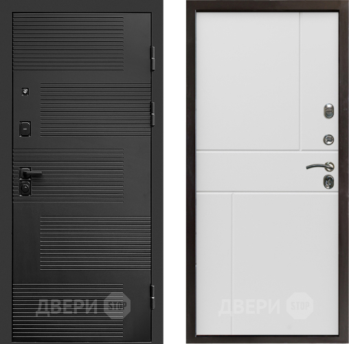 Входная металлическая Дверь Престиж Favorit Горизонт Бетон белый в Рузе