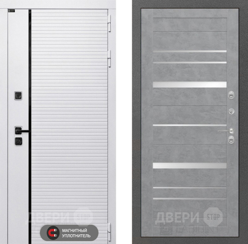 Входная металлическая Дверь Лабиринт (LABIRINT) Royal 20 Бетон светлый в Рузе