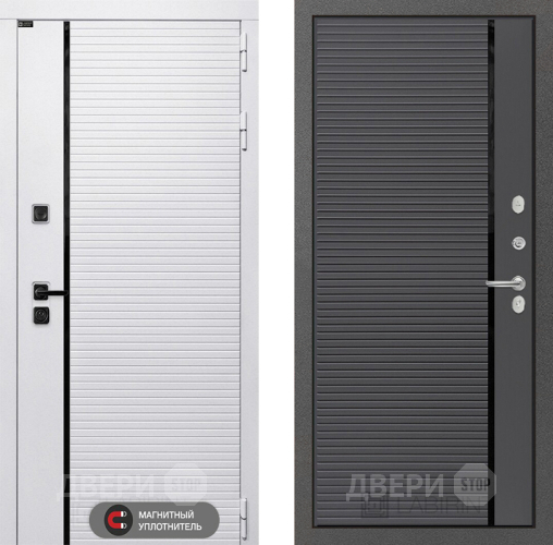 Входная металлическая Дверь Лабиринт (LABIRINT) Royal 22 Графит софт в Рузе