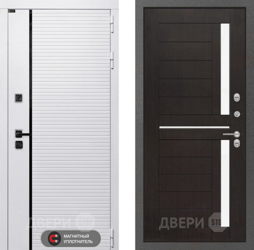 Входная металлическая Дверь Лабиринт (LABIRINT) Royal 02 Венге в Рузе