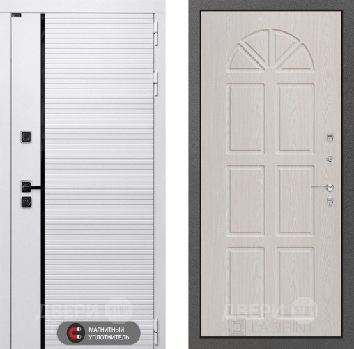 Входная металлическая Дверь Лабиринт (LABIRINT) Royal 15 VINORIT Алмон 25 в Рузе