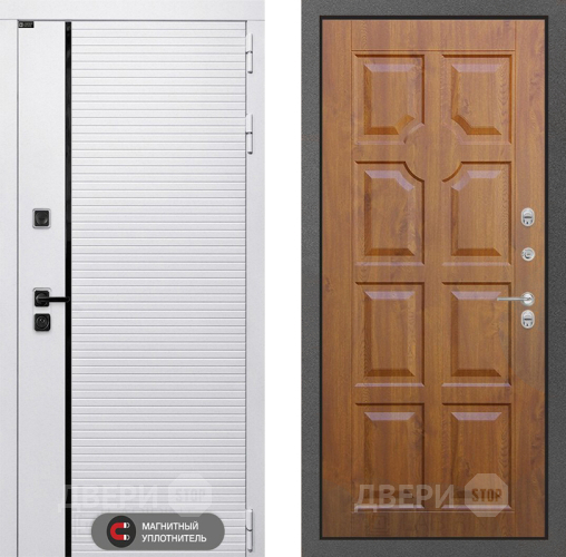 Входная металлическая Дверь Лабиринт (LABIRINT) Royal 17 Дуб золото в Рузе