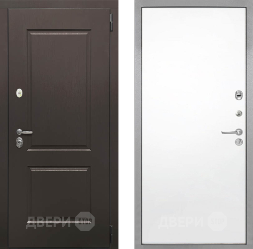 Входная металлическая Дверь Интекрон (INTECRON) Кампо Гладкая Силк Сноу в Рузе