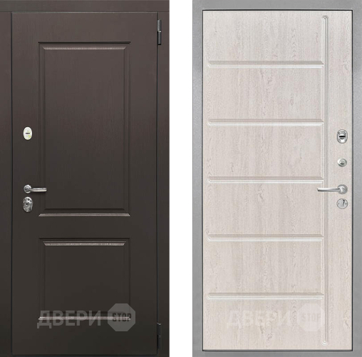 Входная металлическая Дверь Интекрон (INTECRON) Кампо ФЛ-102 Сосна белая в Рузе