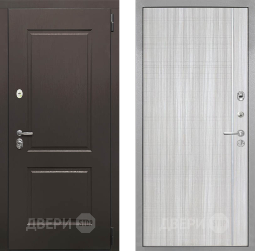 Входная металлическая Дверь Интекрон (INTECRON) Кампо В-07 с молдингом Сандал белый в Рузе