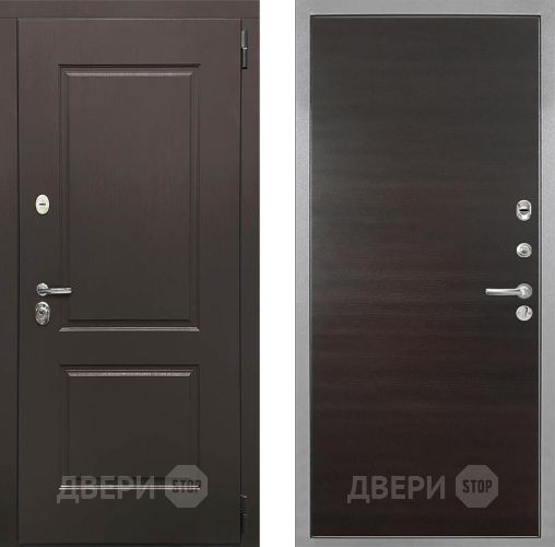 Входная металлическая Дверь Интекрон (INTECRON) Кампо Гладкая Эковенге поперечный в Рузе