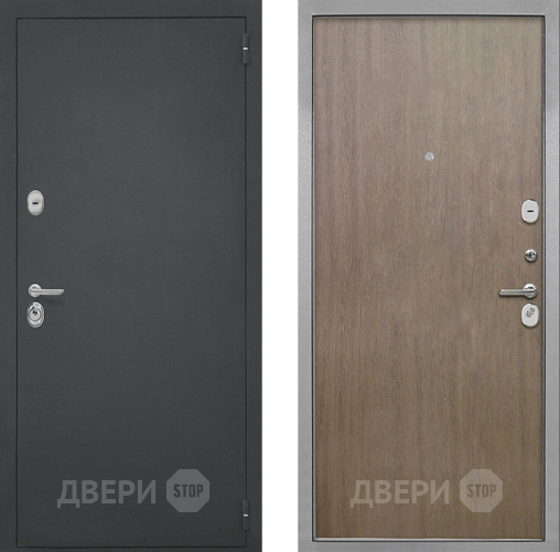 Входная металлическая Дверь Интекрон (INTECRON) Гектор Гладкая шпон Венге коричневый в Рузе