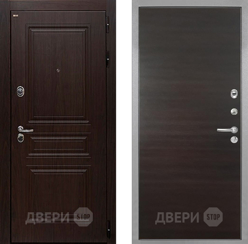 Дверь Интекрон (INTECRON) Брайтон Тиковое Дерево Гладкая Эковенге поперечный в Рузе