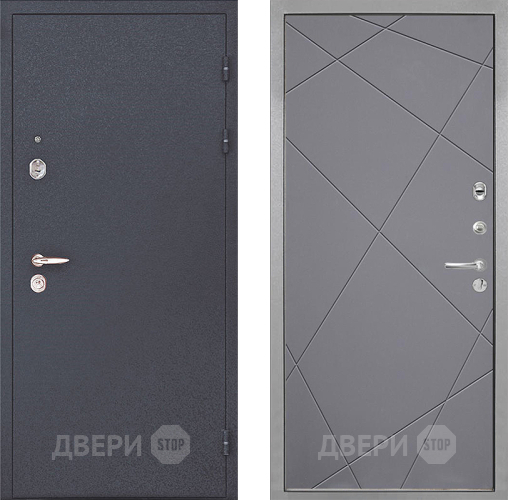 Входная металлическая Дверь Интекрон (INTECRON) Колизей Лучи-М Графит софт в Рузе