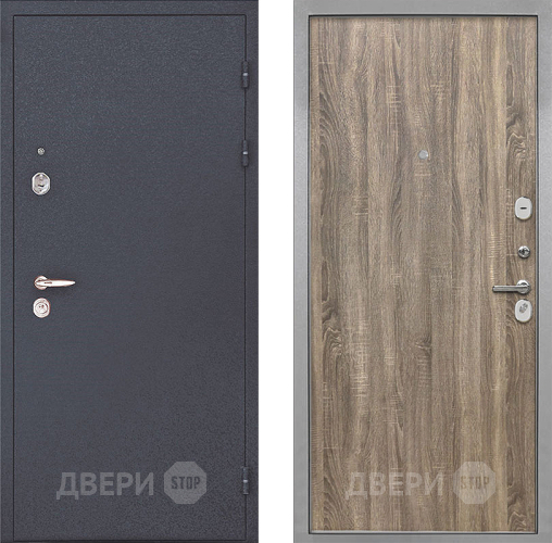 Входная металлическая Дверь Интекрон (INTECRON) Колизей Гладкая Дуб турин в Рузе