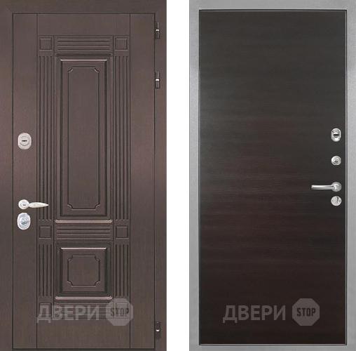 Входная металлическая Дверь Интекрон (INTECRON) Италия Гладкая Эковенге поперечный в Рузе