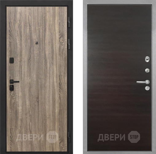 Дверь Интекрон (INTECRON) Профит Black Дуб Турин Гладкая Эковенге поперечный в Рузе