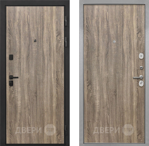 Входная металлическая Дверь Интекрон (INTECRON) Профит Black Дуб Турин Гладкая Дуб турин в Рузе