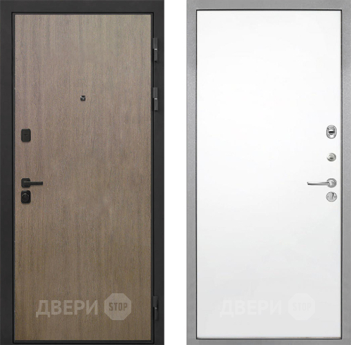 Входная металлическая Дверь Интекрон (INTECRON) Профит Black Венге Коричневый Гладкая Силк Сноу в Рузе