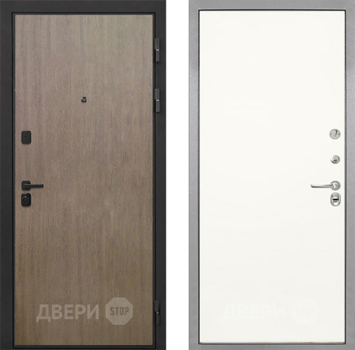 Входная металлическая Дверь Интекрон (INTECRON) Профит Black Венге Коричневый Гладкая Слоновая кость в Рузе