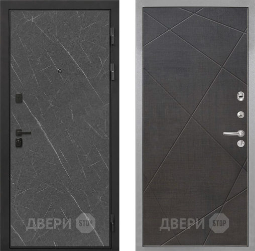Входная металлическая Дверь Интекрон (INTECRON) Профит Black Гранит Лава Оникс Лучи-М Венге распил кофе в Рузе