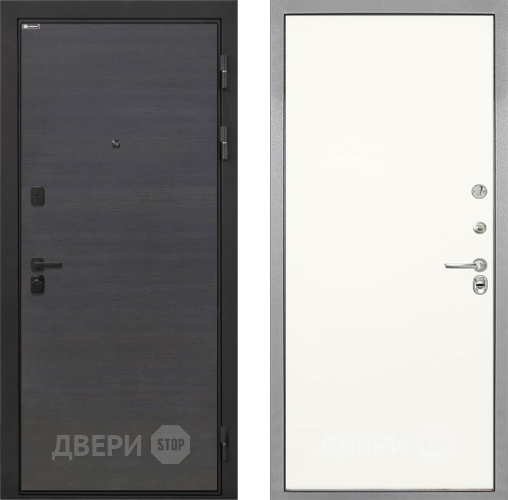 Входная металлическая Дверь Интекрон (INTECRON) Профит Black Эковенге Гладкая Слоновая кость в Рузе