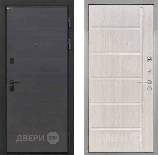Входная металлическая Дверь Интекрон (INTECRON) Профит Black Эковенге ФЛ-102 Сосна белая в Рузе