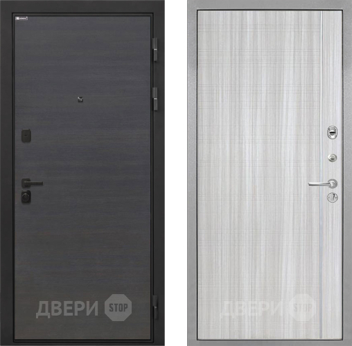 Входная металлическая Дверь Интекрон (INTECRON) Профит Black Эковенге В-07 с молдингом Сандал белый в Рузе