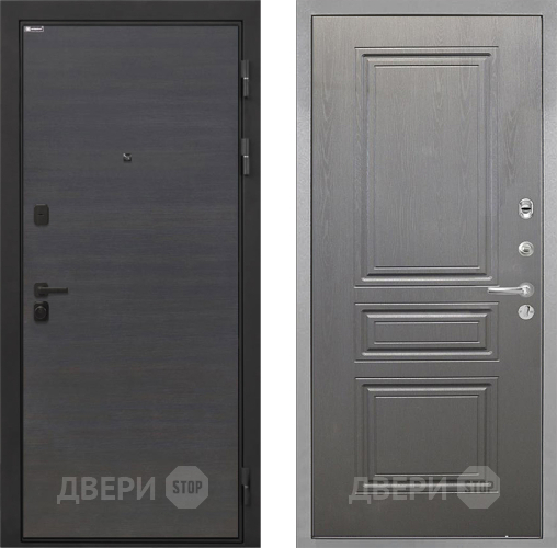 Входная металлическая Дверь Интекрон (INTECRON) Профит Black Эковенге ФЛ-243 Графит вуд дуб в Рузе