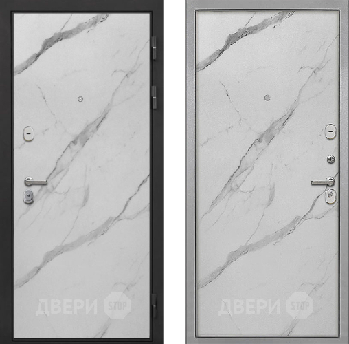 Входная металлическая Дверь Интекрон (INTECRON) Гектор Мрамор Арктик Гладкая Мрамор натуральный арктик в Рузе