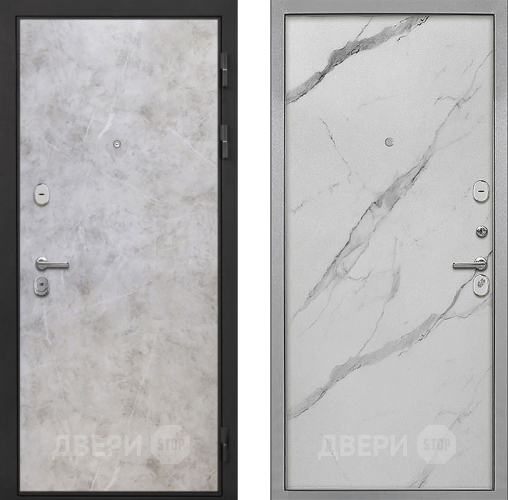 Входная металлическая Дверь Интекрон (INTECRON) Гектор Мрамор Светлый Гладкая Мрамор натуральный арктик в Рузе