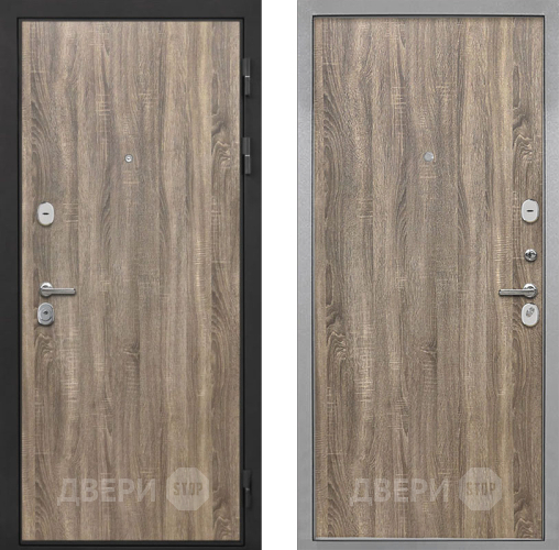 Входная металлическая Дверь Интекрон (INTECRON) Гектор Дуб Турин Гладкая Дуб турин в Рузе