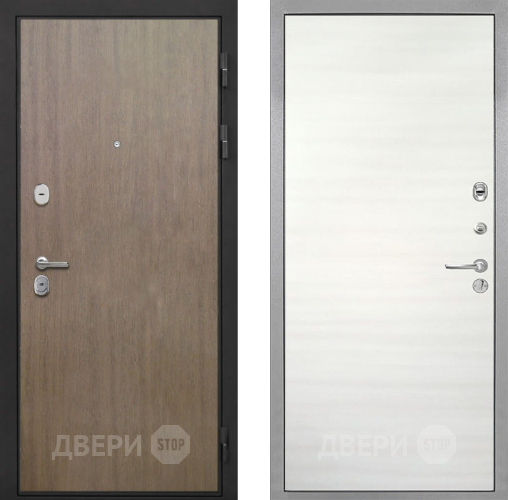 Дверь Интекрон (INTECRON) Гектор Венге Коричневый Гладкая Дуб сильвер поперечный в Рузе