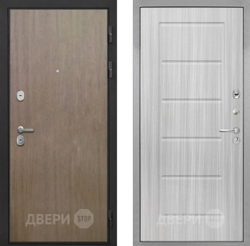 Входная металлическая Дверь Интекрон (INTECRON) Гектор Венге Коричневый ФЛ-39 Сандал белый в Рузе